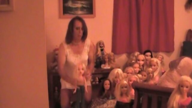 Thomasina Loving Her Dolls