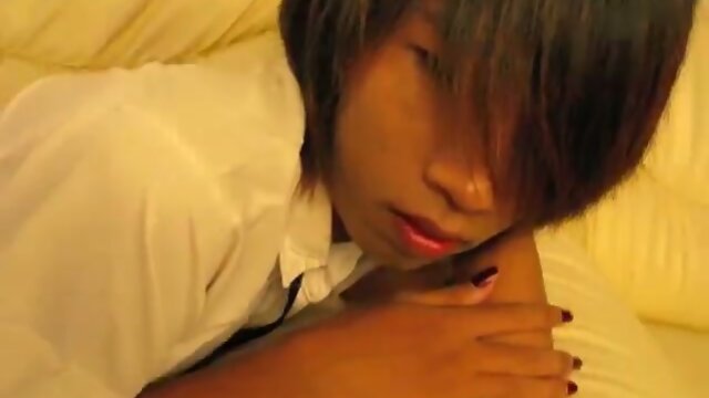 Asian teen ladyboy solo.