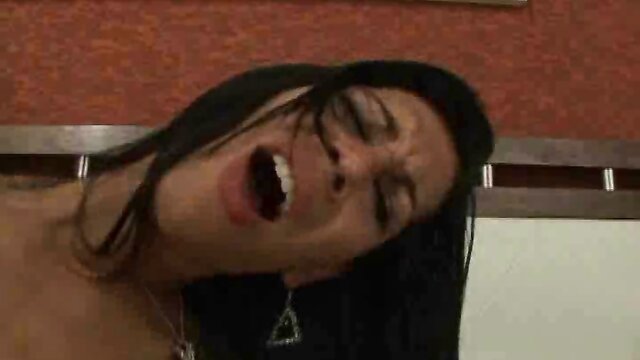 Alluring brazilian shemale fucked by a big black dick