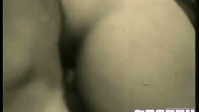 Big Tit Shemale Fucked in Stockings: Vintage Black & White Scene