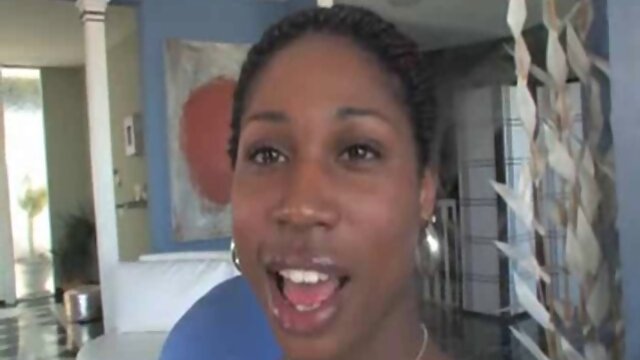 Ebony ts girl with small tits jerks off