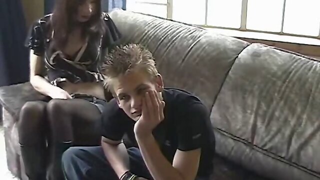 Teen tranny and her boyfriend have fun