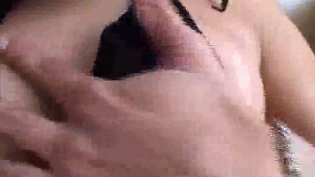 Lingerie-Clad Babe Jerks Off Big Cock & Masturbates to Completion