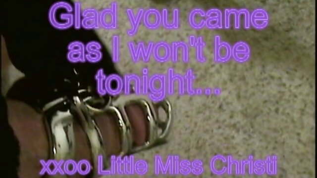 Little Miss Christi in Chastity Device