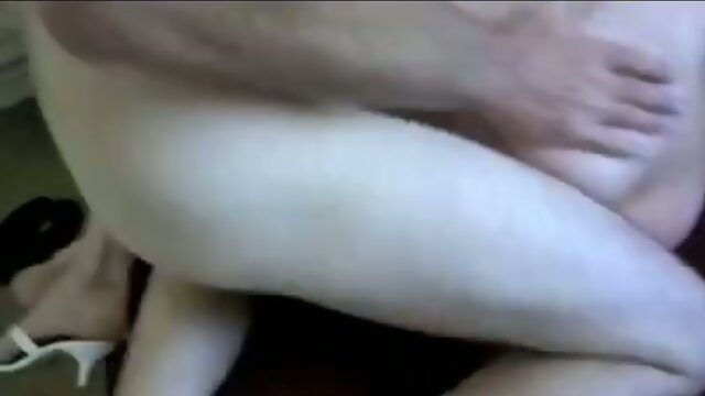 Mature crossdressers in threesome copulation.