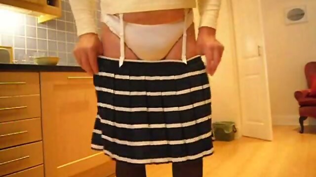 shiny panties and suspenders