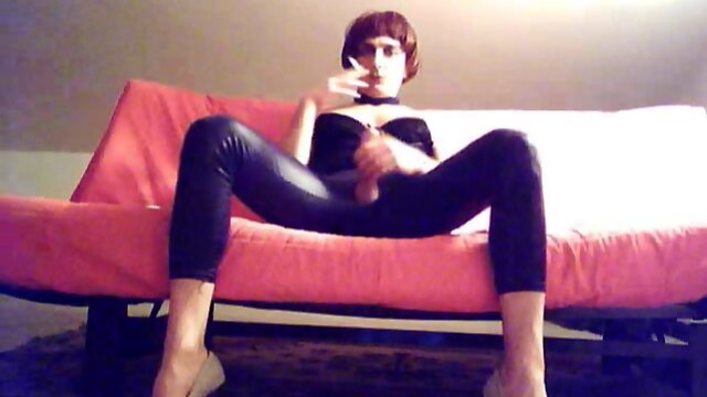 Latex Man`s Naughty Pleasure: Smoking Fetish & Big Cock Jerking